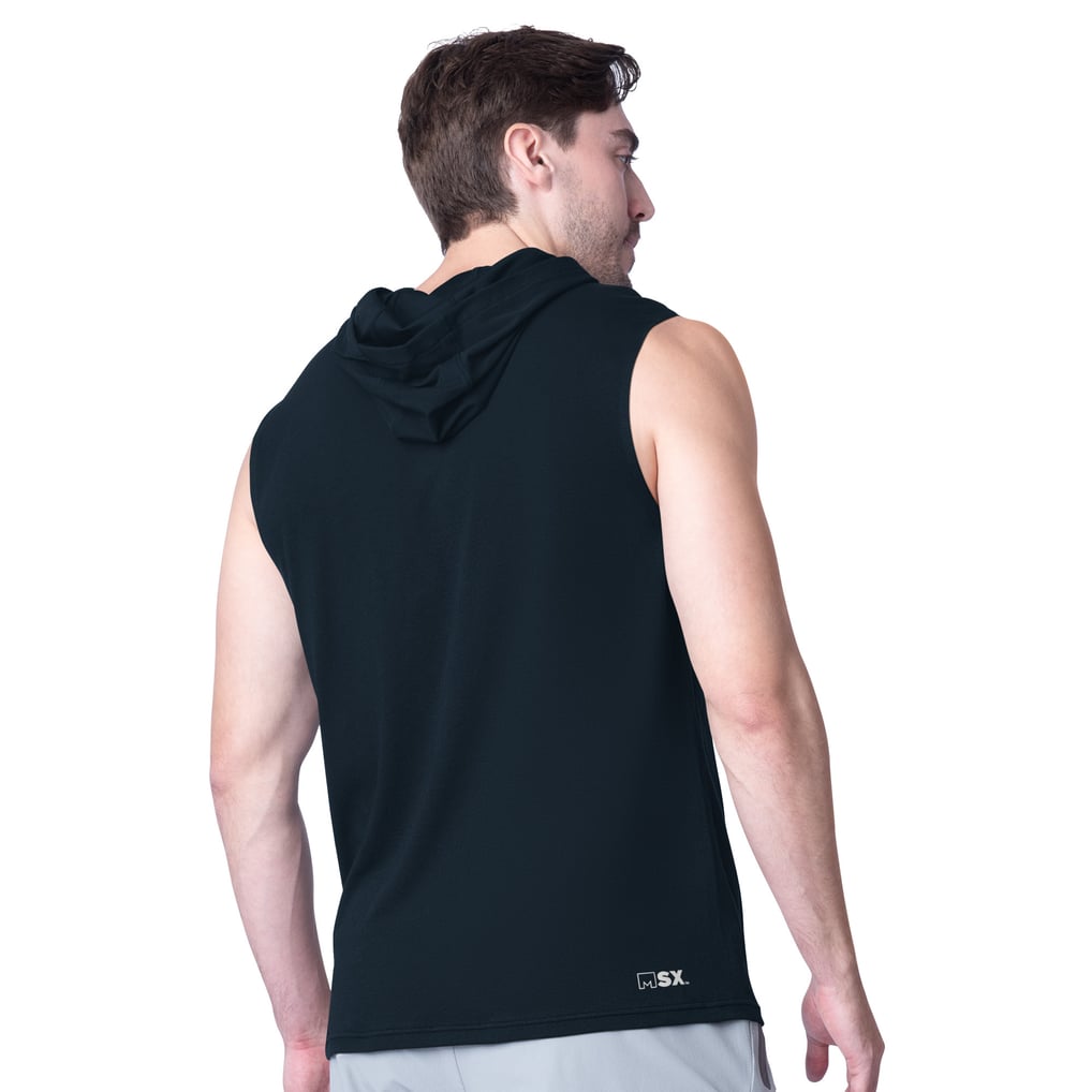 Chicago Bears MSX by Michael Strahan Action Sleeveless Pullover Hoodie - Navy