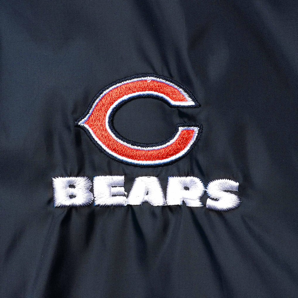 Chicago Bears Coaches Classic Raglan Full-Snap Windbreaker Jacket - Navy