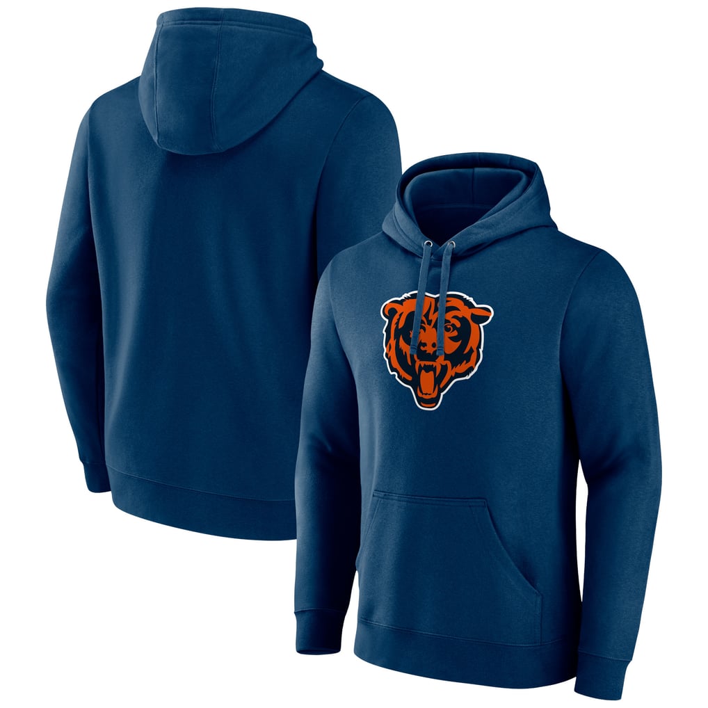 Chicago Bears Primary Team Logo Fitted Pullover Hoodie - Navy