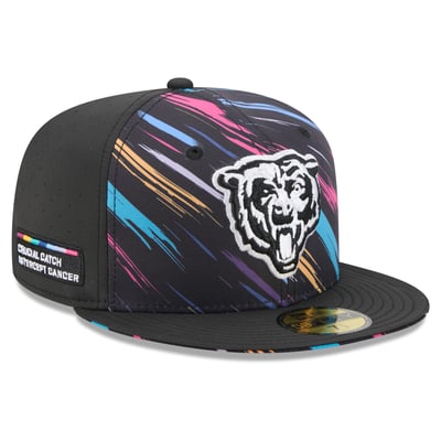 Chicago Bears New Era 2026 NFL Crucial Catch 59FIFTY Fitted Hat - Black