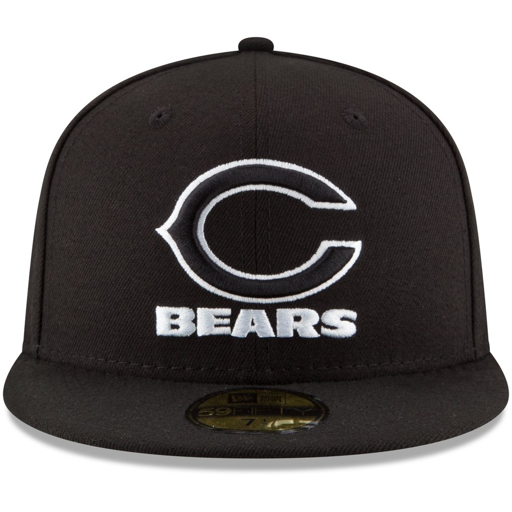 Chicago Bears New Era B-Dub 59FIFTY Fitted Hat - Black