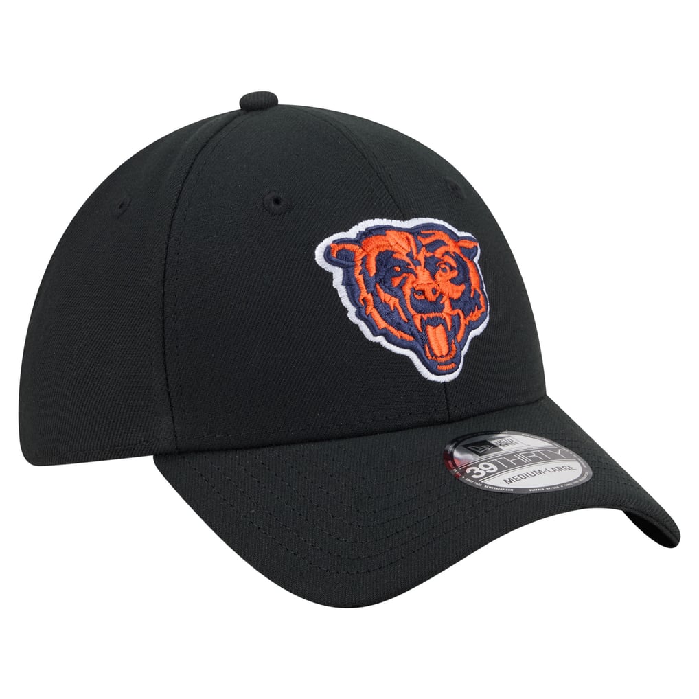  Chicago Bears New Era Core Team 39THIRTY Flex Hat - Black