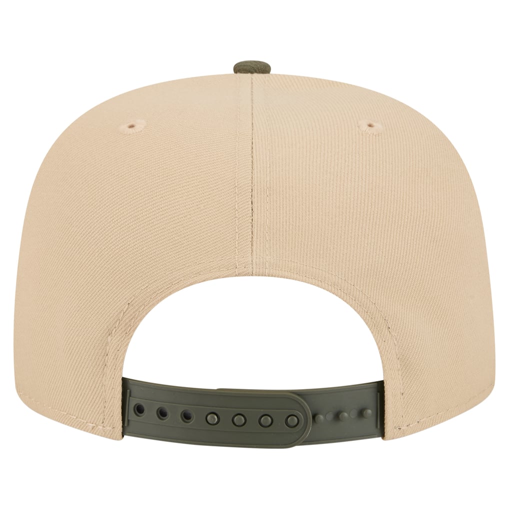 Chicago Bears New Era Color Pack A-Frame 9FIFTY Snapback Hat - Light Beige/Olive
