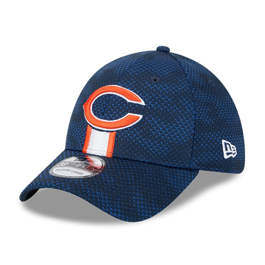 Chicago Bears New Era 2024 Sideline 39THIRTY Flex Hat - Navy