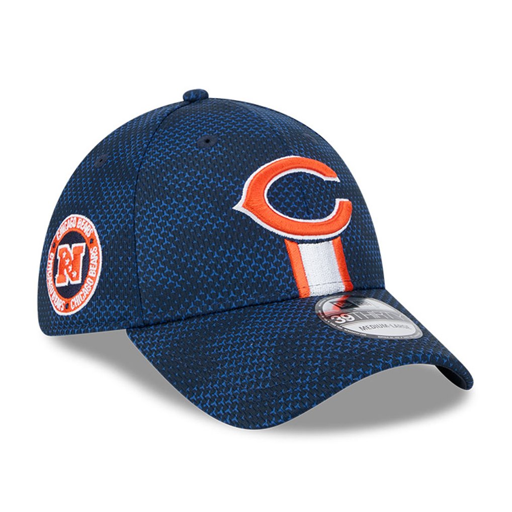 Chicago Bears New Era 2024 Sideline 39THIRTY Flex Hat - Navy