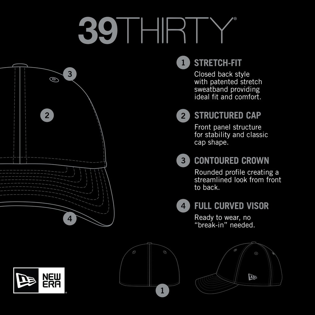 Chicago Bears New Era 2024 Sideline 39THIRTY Flex Hat - Navy