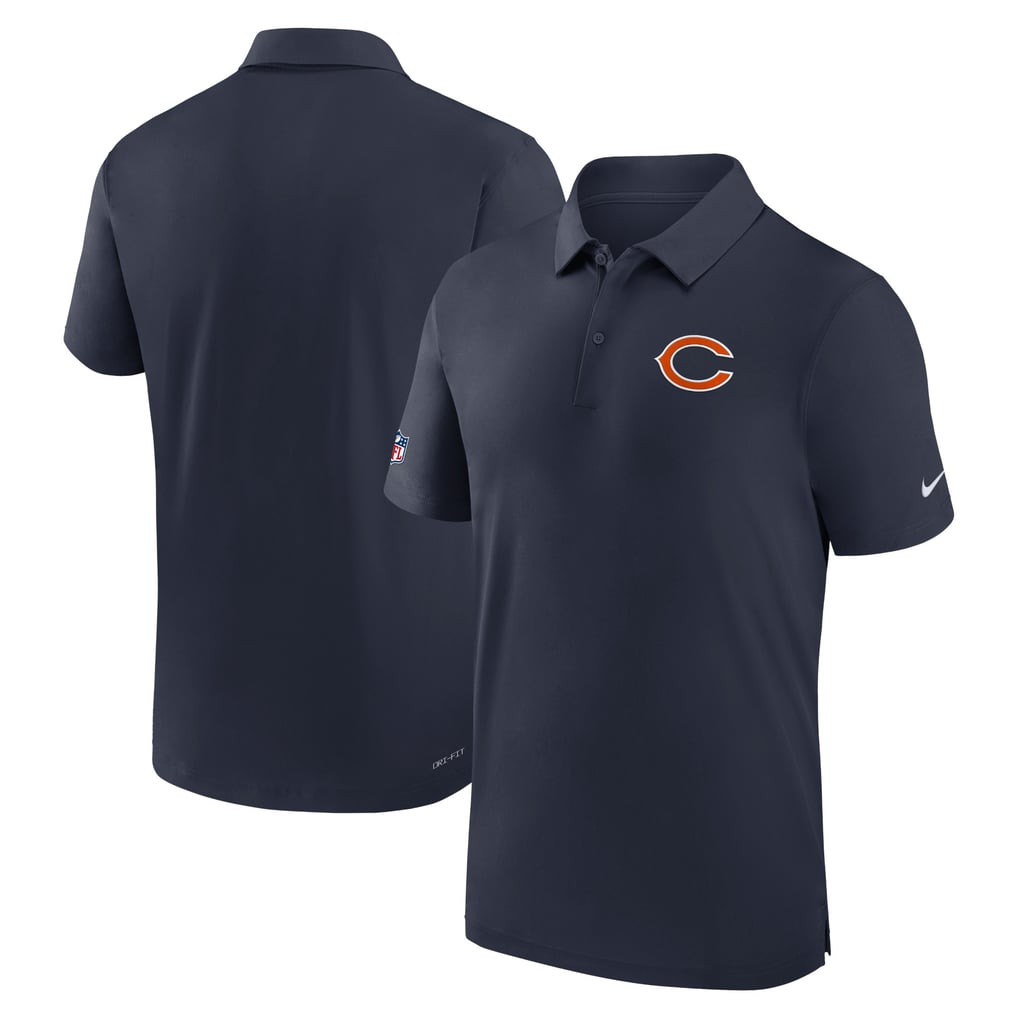 Chicago Bears Nike Sideline Coaches Performance Polo - Navy