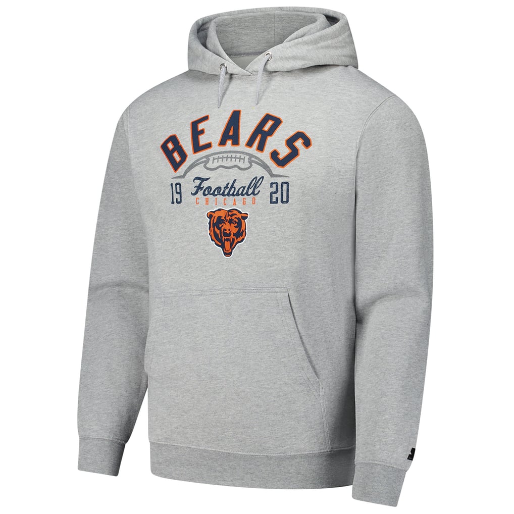  Chicago Bears Starter Pullover Hoodie - Heather Gray