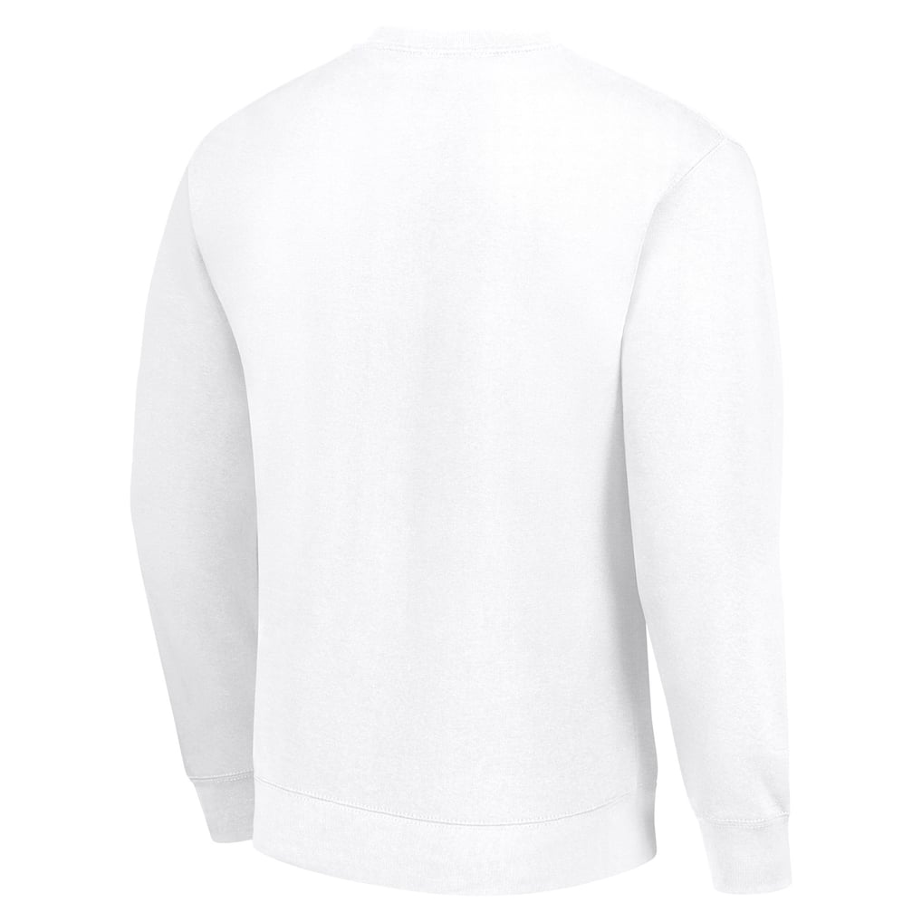 Chicago Bears Starter Half Helmet Team Graphic Tri-Blend Fleece Pullover Sweatshirt - White
