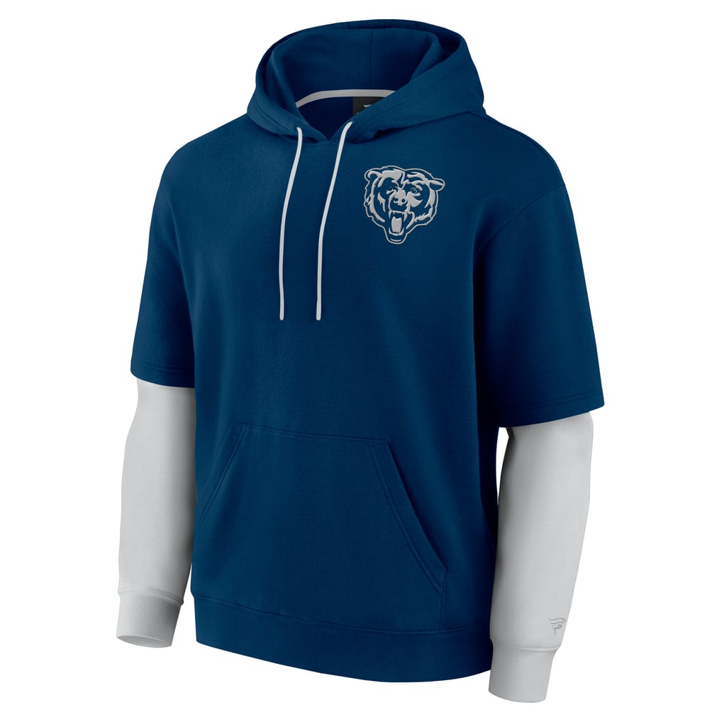  Chicago Bears Fanatics Unisex  Sleek Elements Pullover Hoodie - Navy