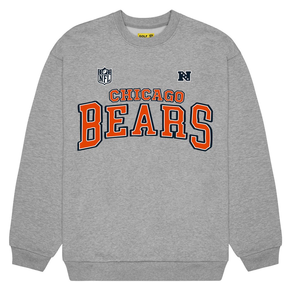 Chicago Bears Golf Wang Unisex Sweatshirt - Heather Gray
