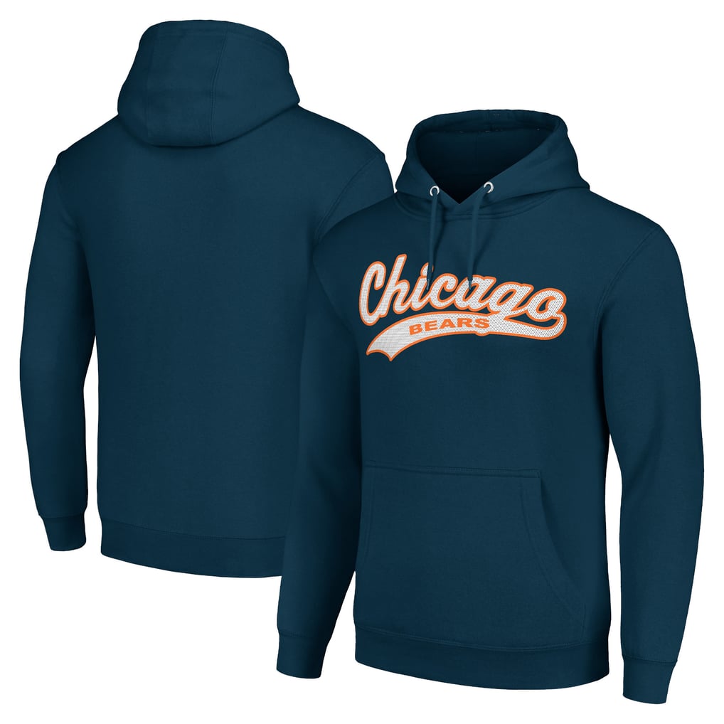 Chicago Bears Starter Unisex Tailsweep Pullover Hoodie - Navy