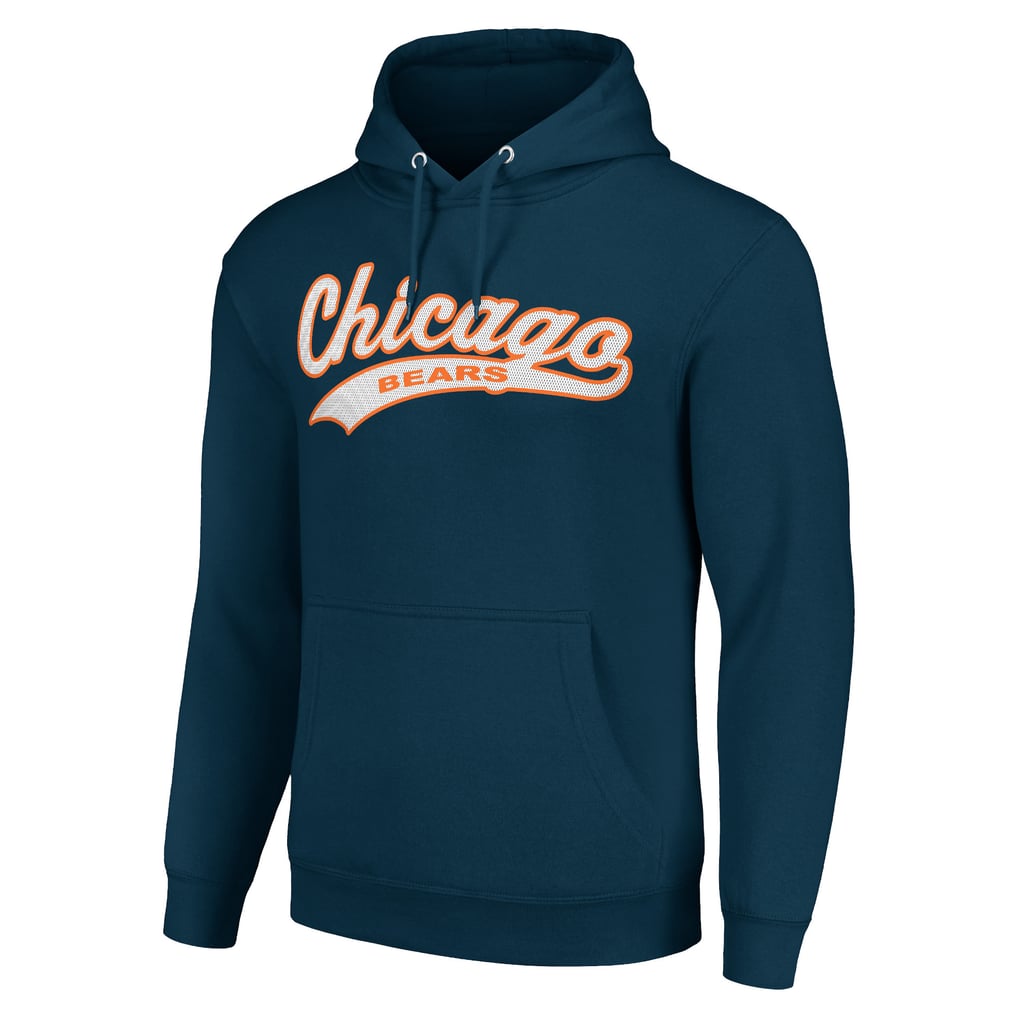 Chicago Bears Starter Unisex Tailsweep Pullover Hoodie - Navy