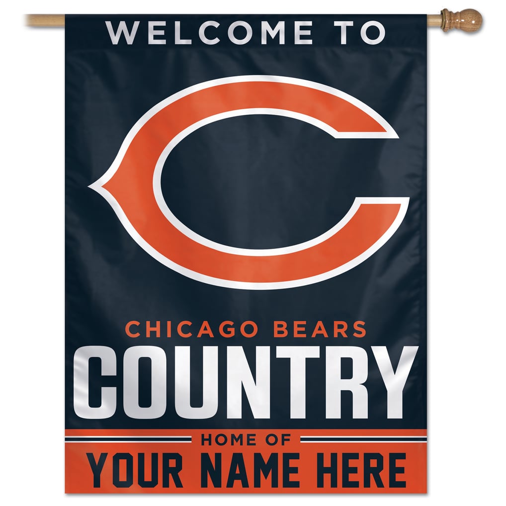 Chicago Bears WinCraft Personalized 27'' x 37'' Single-Sided Vertical Banner