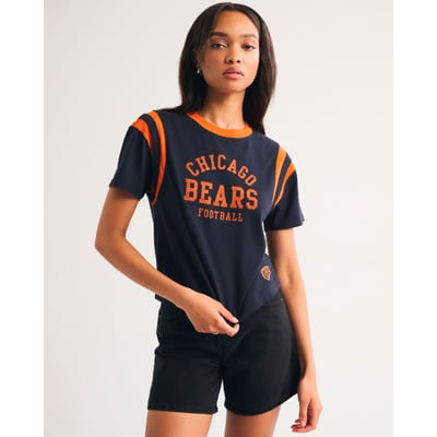 Chicago Bears Abercrombie & Fitch Women's Varsity T-Shirt - Navy
