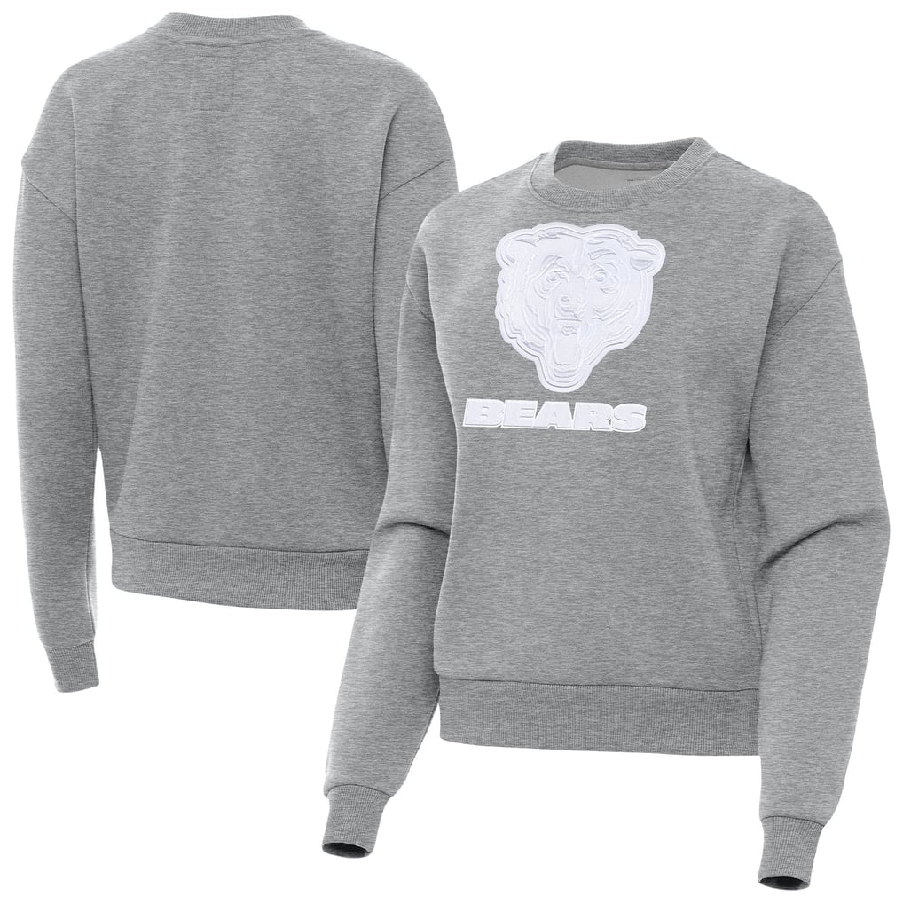 Chicago Bears Antigua Women's Victory Pullover Sweatshirt - Heather Gray