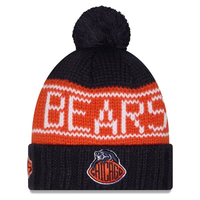 Chicago Bears New Era Women's 2026 Rivalries Collection Cuffed Knit Hat with Pom - Navy