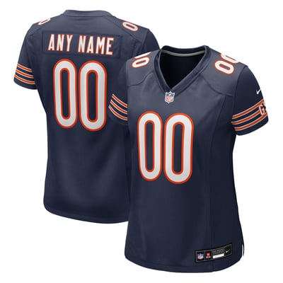 Chicago Bears Nike Women's Custom Game Jersey - Navy