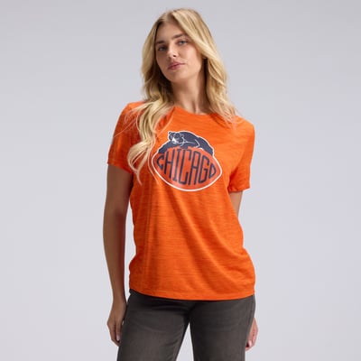  Chicago Bears Nike Women's 2026 Rivalries Collection Sideline Velocity Dri-FIT T-Shirt - Orange