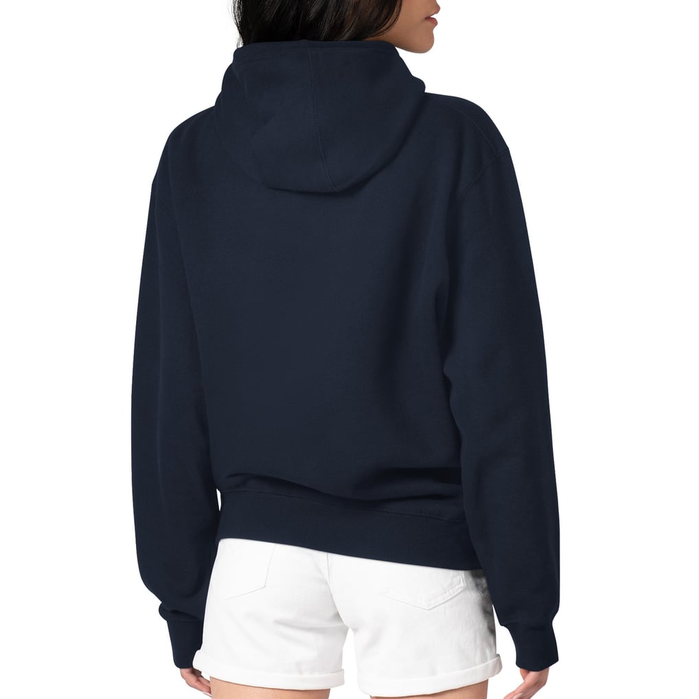 Chicago Bears Starter Women's Groovy Script Pullover Hoodie - Navy