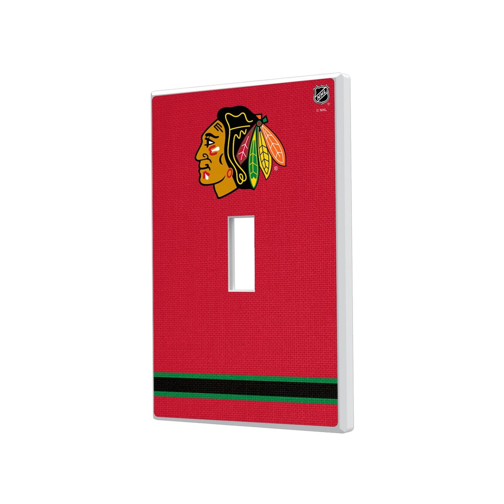 Chicago Blackhawks Single Toggle Lightswitch Plate