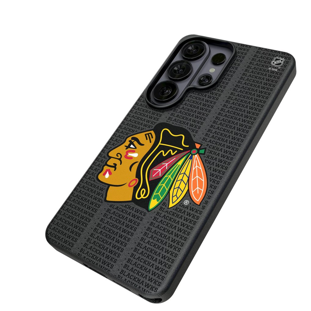 Chicago Blackhawks Keyscaper Text Backdrop Galaxy Magnetic Bump Case
