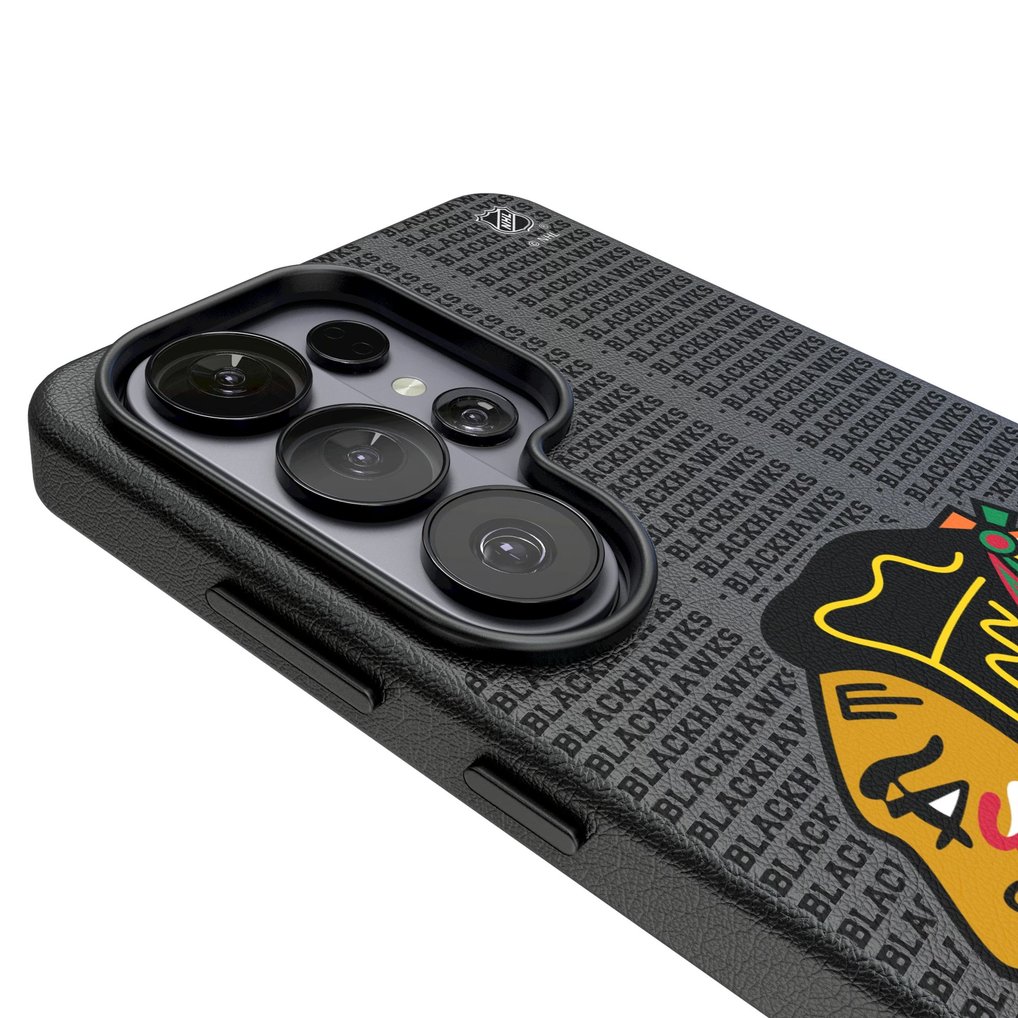 Chicago Blackhawks Keyscaper Text Backdrop Galaxy Magnetic Bump Case