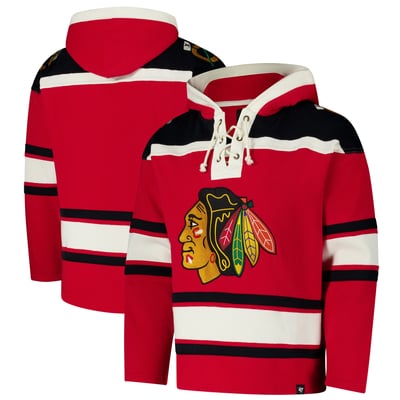  Chicago Blackhawks '47 Superior Lacer Hoodie - Red