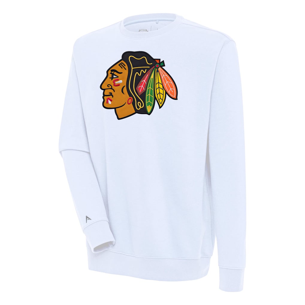  Chicago Blackhawks Antigua Victory Pullover Sweatshirt - White