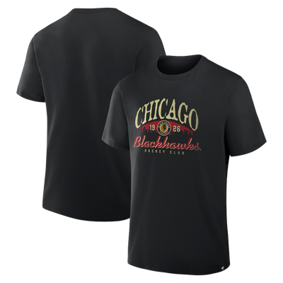 Chicago Blackhawks Fanatics Legacy Cross Check T-Shirt - Black