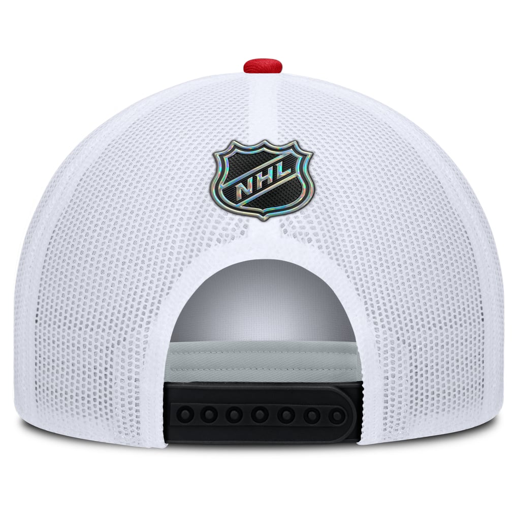 Chicago Blackhawks Fanatics Authentic Pro Rink A-Frame Adjustable Hat - Black/White