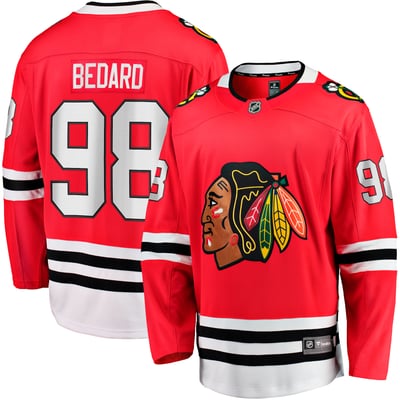 Connor Bedard Chicago Blackhawks Fanatics Home Breakaway Player Jersey - Red