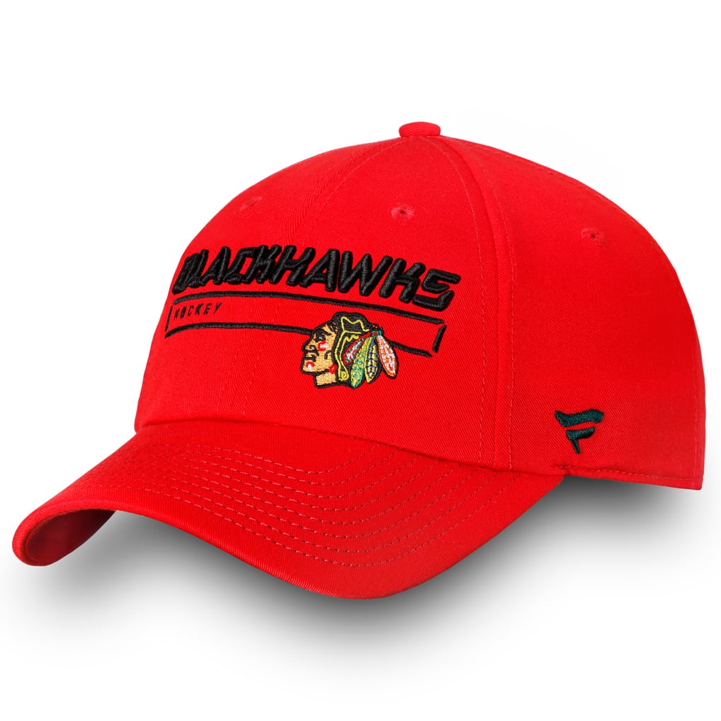 Chicago Blackhawks Fanatics Authentic Pro Rinkside Fundamental Adjustable Hat - Red