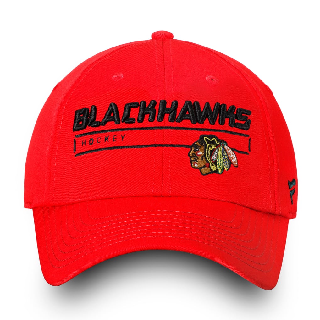 Chicago Blackhawks Fanatics Authentic Pro Rinkside Fundamental Adjustable Hat - Red