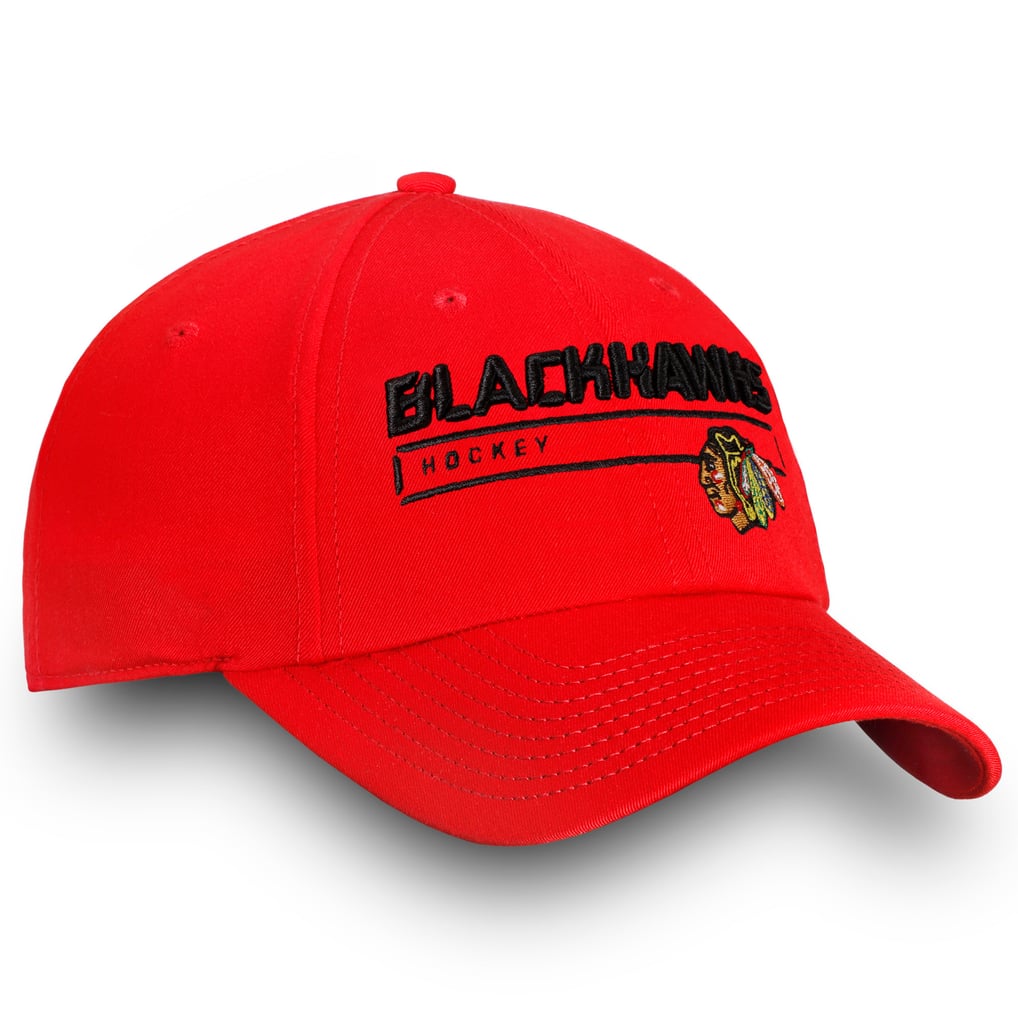 Chicago Blackhawks Fanatics Authentic Pro Rinkside Fundamental Adjustable Hat - Red
