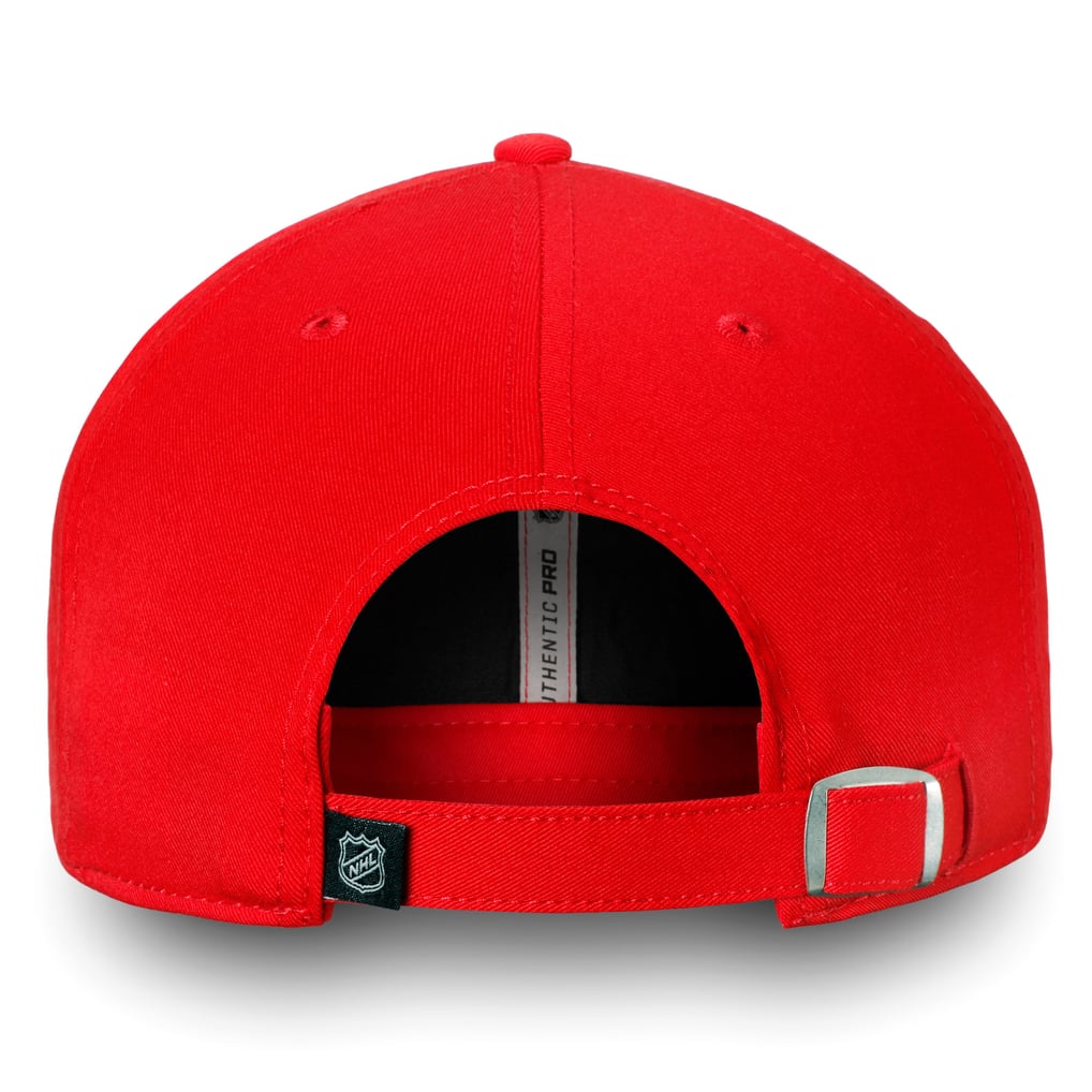 Chicago Blackhawks Fanatics Authentic Pro Rinkside Fundamental Adjustable Hat - Red