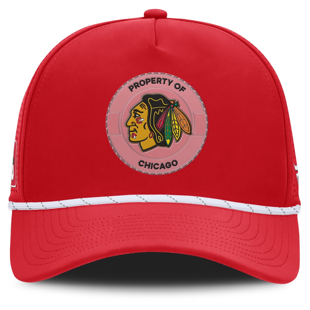 Chicago Blackhawks Fanatics Centennial Pinched Front Adjustable Hat - Red