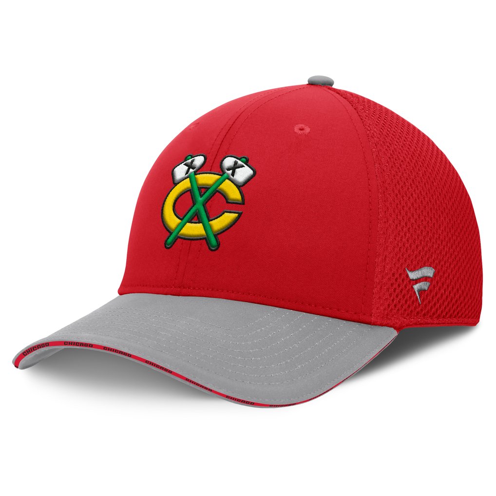 Chicago Blackhawks Fanatics Fundamentals Span Flex Hat - Red
