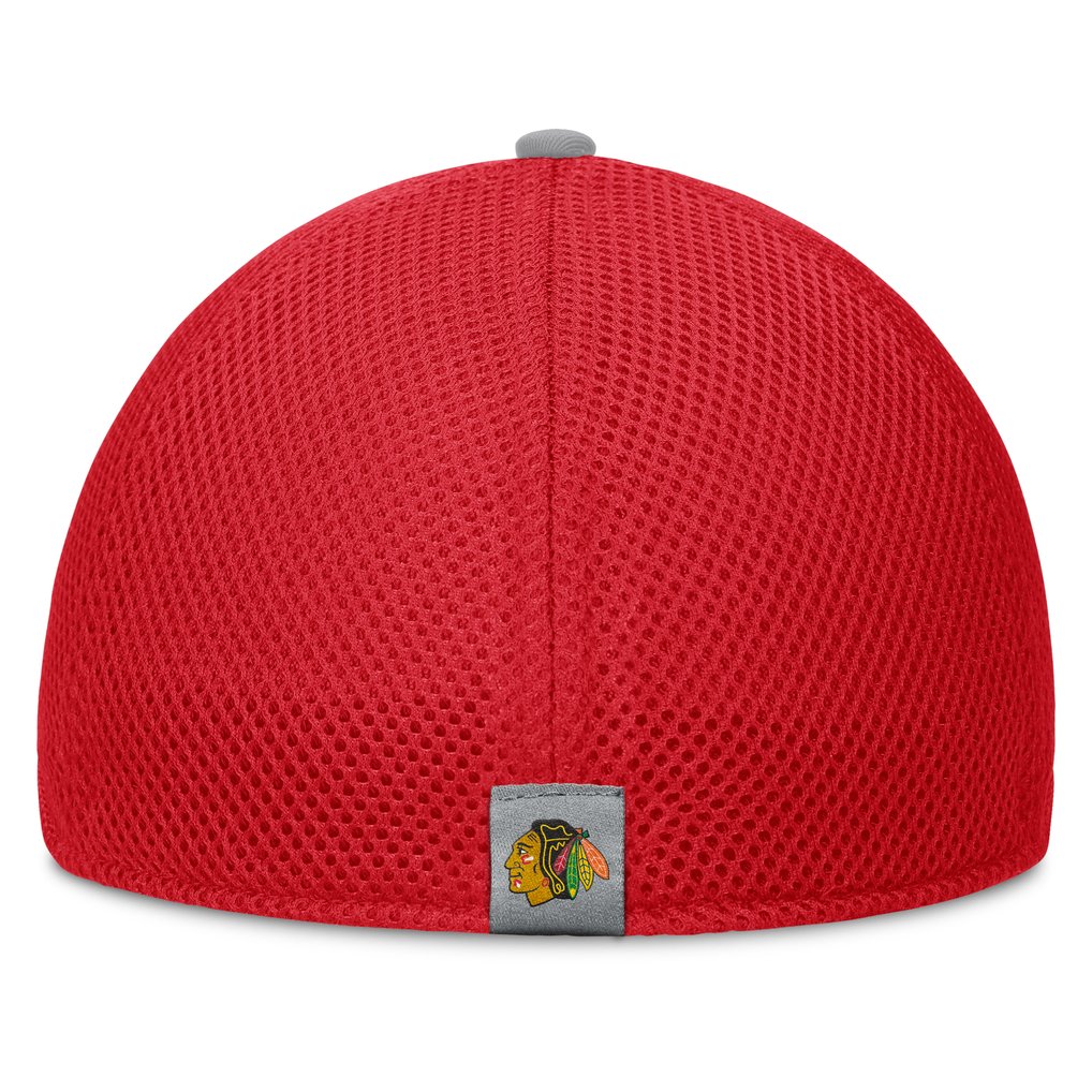 Chicago Blackhawks Fanatics Fundamentals Span Flex Hat - Red