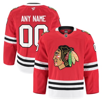Chicago Blackhawks Fanatics Home Authentic Pro Custom Jersey - Red