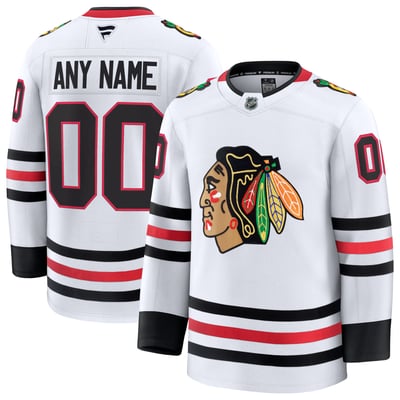 Chicago Blackhawks Fanatics Away Premium Custom Jersey - White