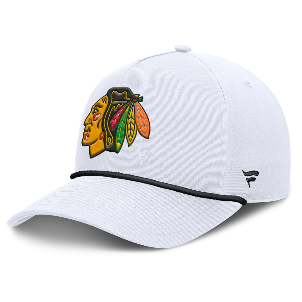 Chicago Blackhawks Fanatics Rope A-Frame Adjustable Hat - White