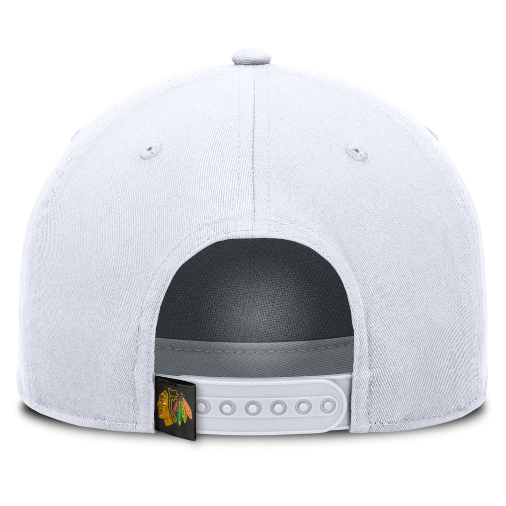 Chicago Blackhawks Fanatics Rope A-Frame Adjustable Hat - White