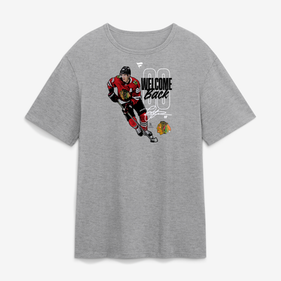 Patrick Kane Chicago Blackhawks Welcome Back T-Shirt - Gray
