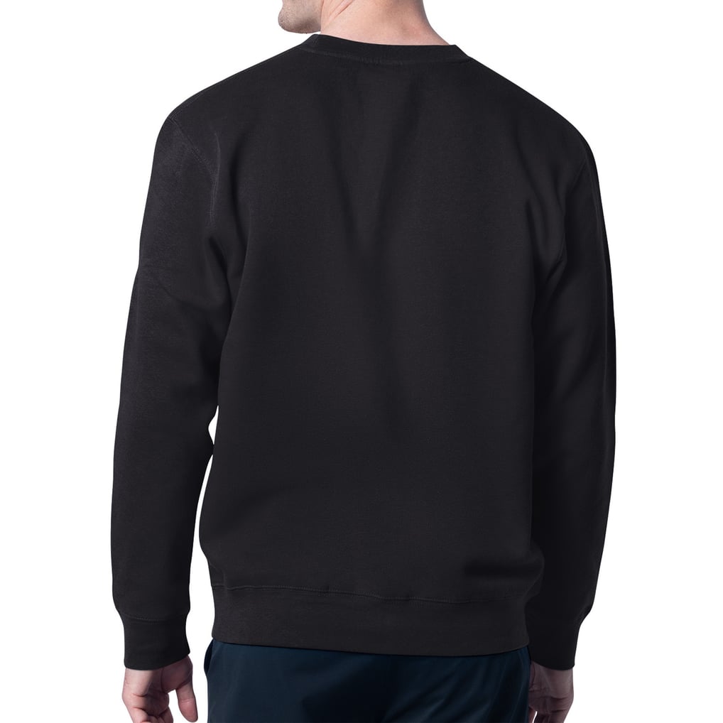 Chicago Blackhawks Starter Mesh Look Team Name Logo Pullover Sweatshirt - Black