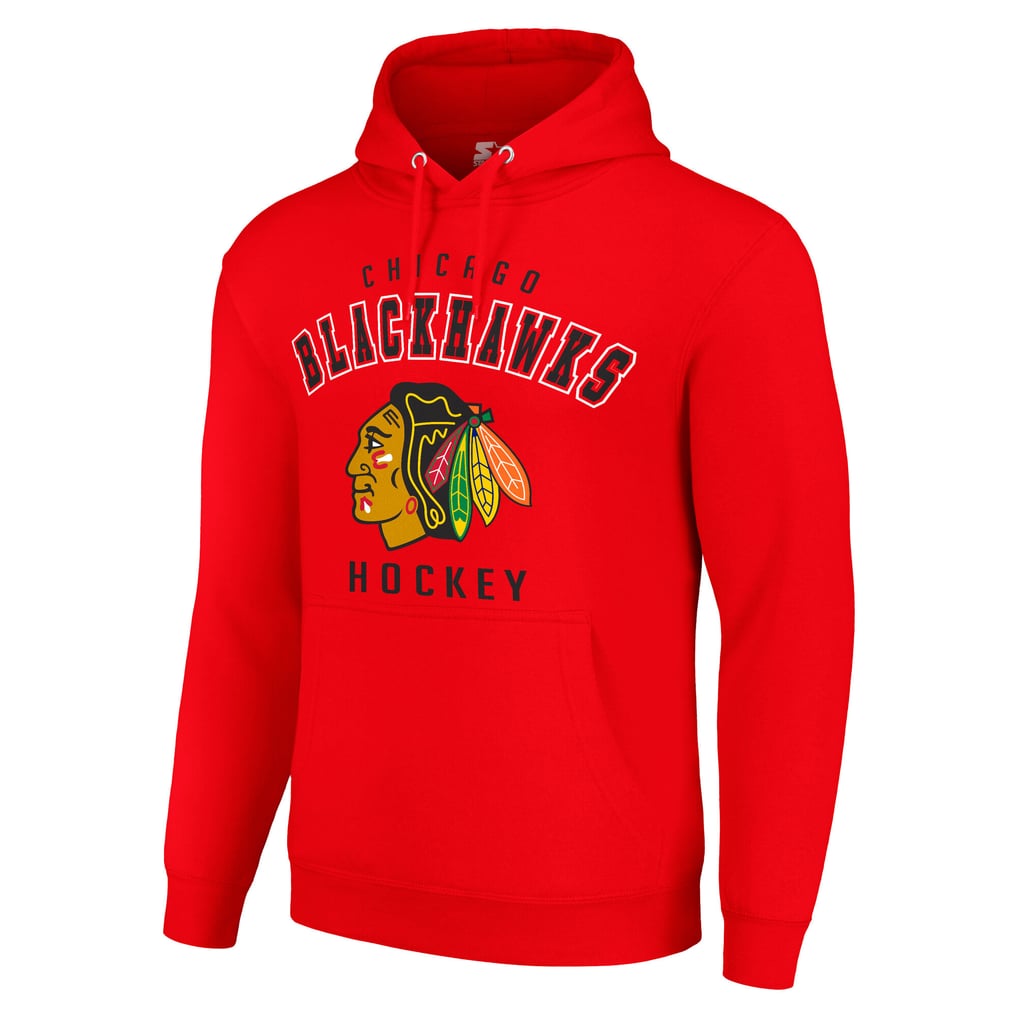 Chicago Blackhawks Starter  Logo Pullover Hoodie - Red