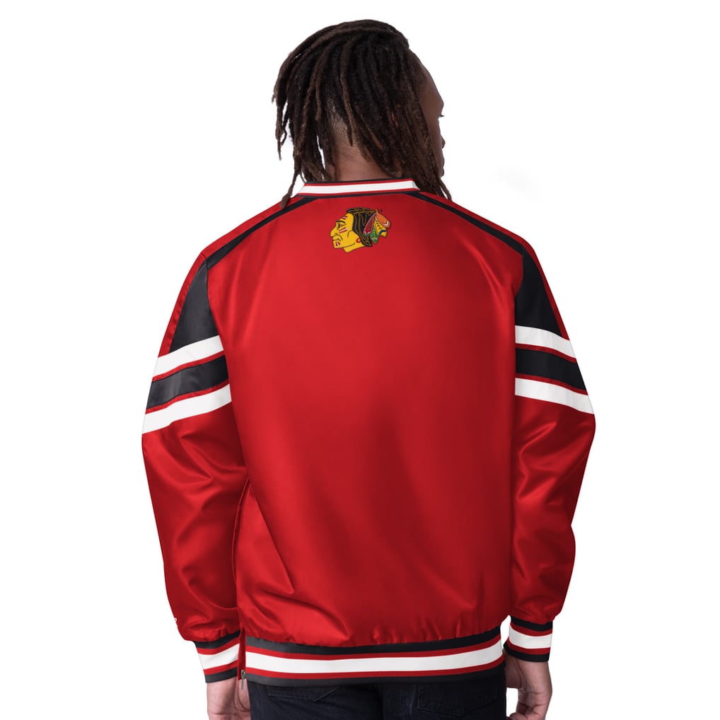  Chicago Blackhawks Starter Reliever V-Neck Pullover Jacket - Red