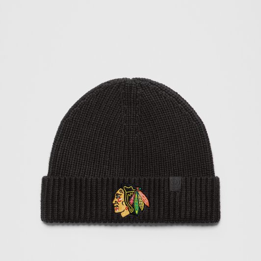  Chicago Blackhawks lululemon Unisex Close-Fit Wool-Blend Ribbed Beanie - Black