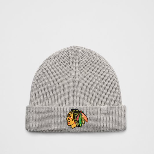 Chicago Blackhawks lululemon Unisex Close-Fit Wool-Blend Ribbed Beanie - Heathered Gull Grey