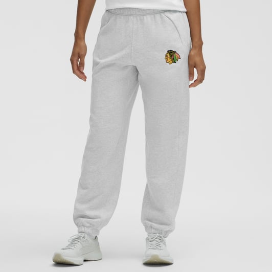 Chicago Blackhawks lululemon Women's Scuba Mid-Rise Oversized Jogger - Heather Gray